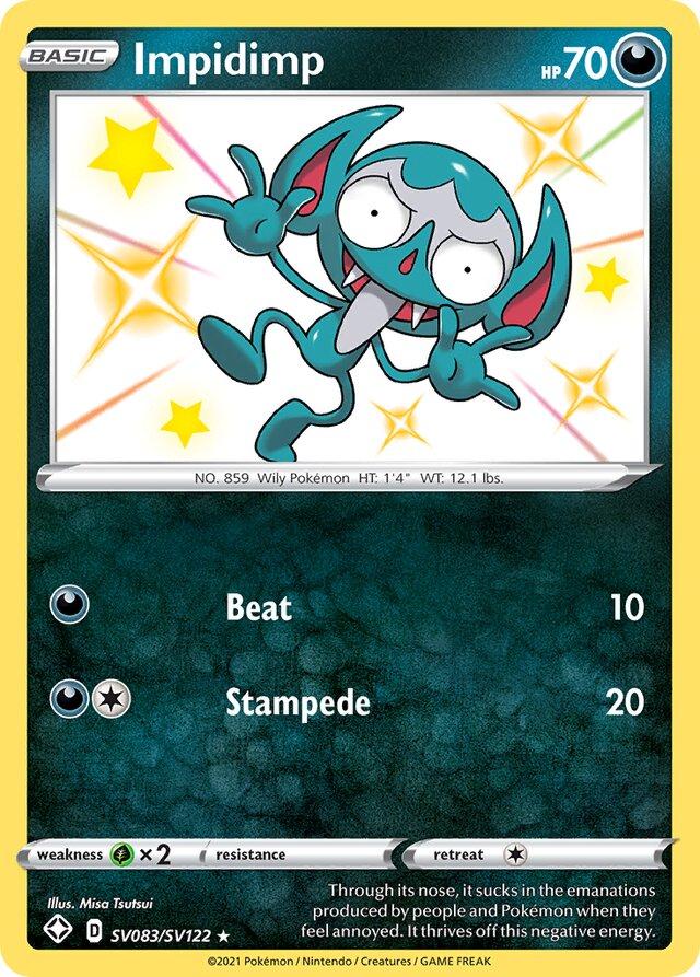 Shining Fates Impidimp Pokémon card